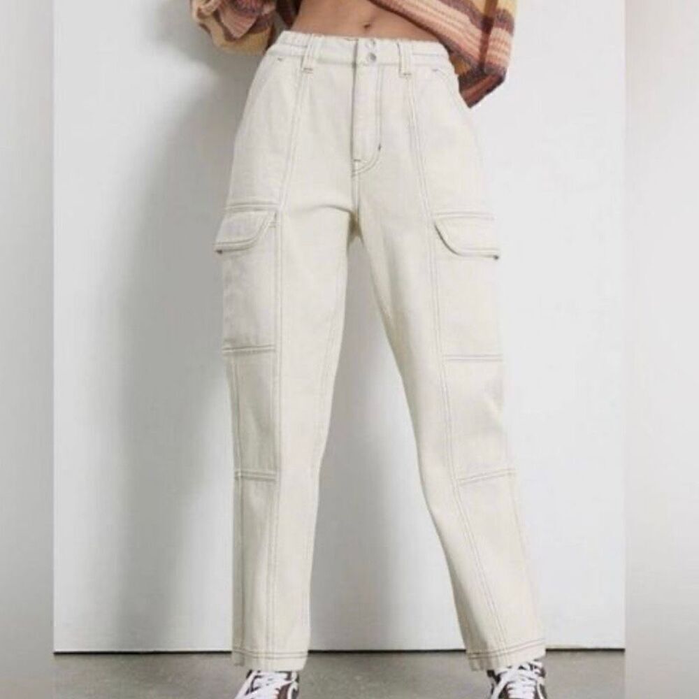 PacSun elastic waist utility cargo jeans size M